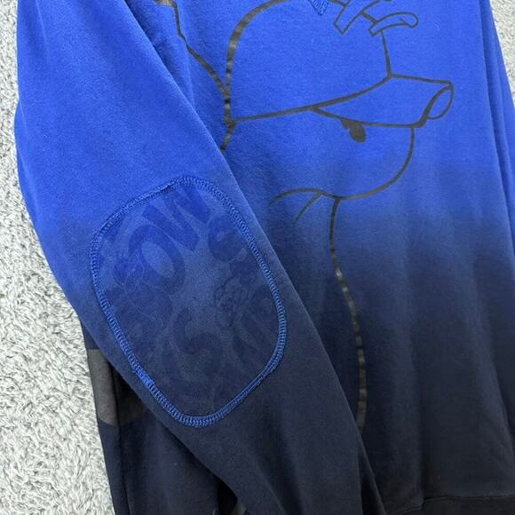 Slowbucks Men's Medium Blue Crewneck Sweatshirt Die Dipped Hip Hop - Picture 5 of 11